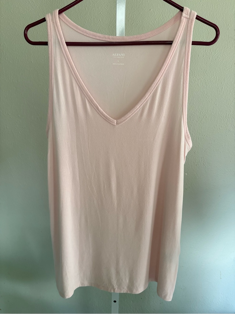 Aleani Light Pink V-Neck Top